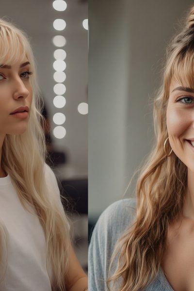 Long Hair With Wispy Bangs