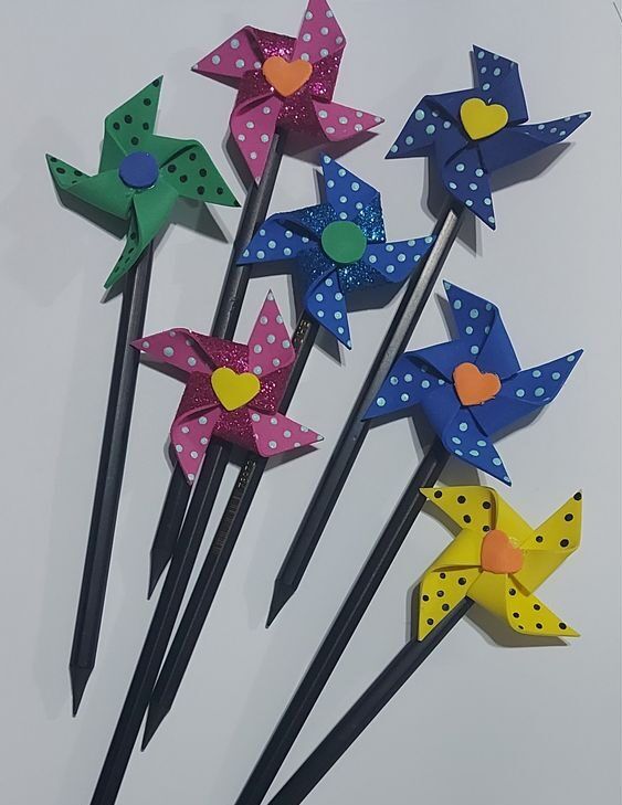 Pinwheel Pencil Topper