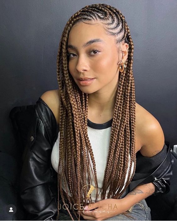 Side Swirled Cornrows