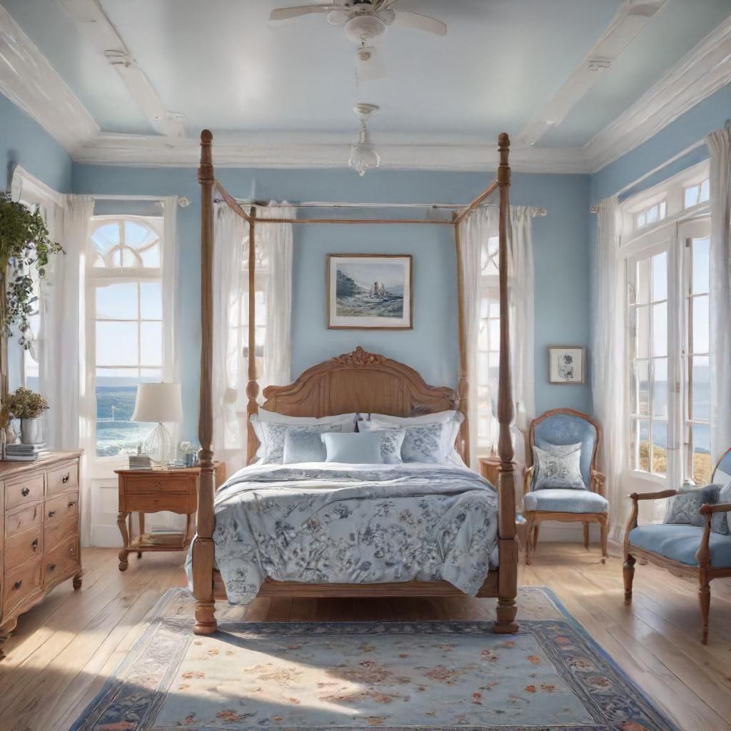 Soft Blue Coastal Bedroom