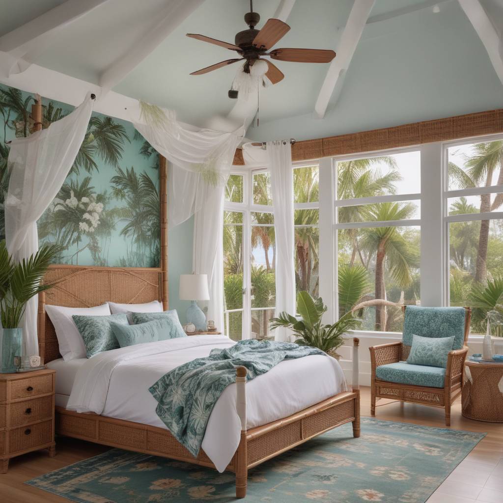 Vibrant Coastal Bedroom