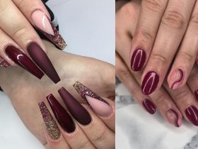 Burgundy Nails1