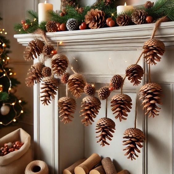 Pinecone Garland