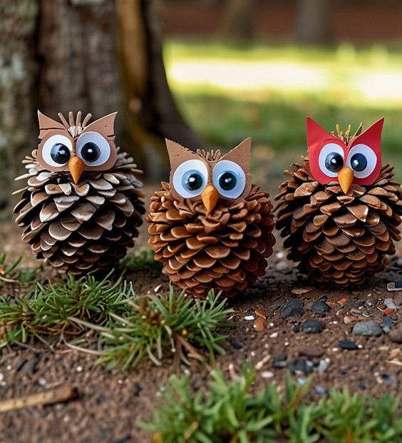 Pinecone Owls