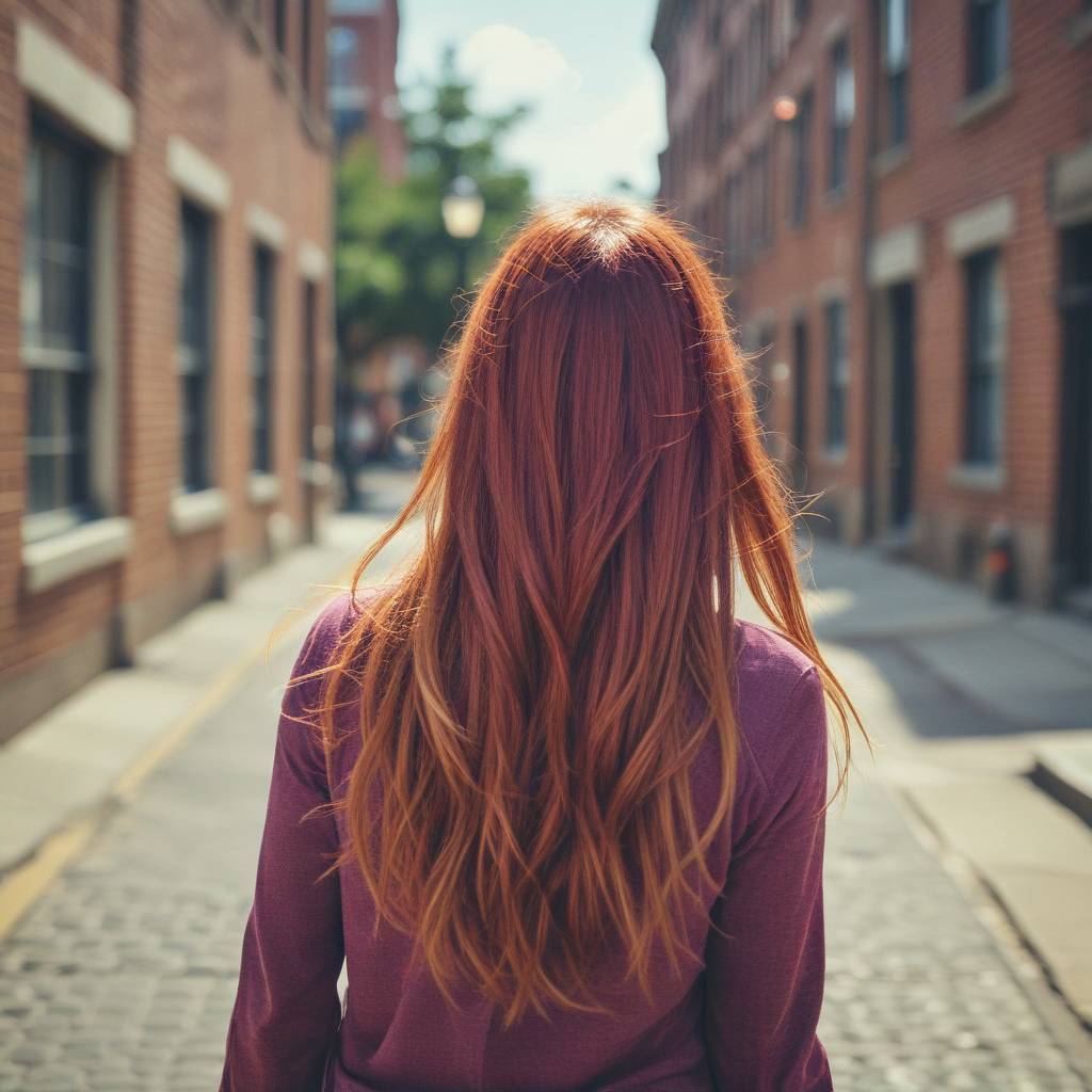 Pumpkin Spice Waves With Magenta Streaks