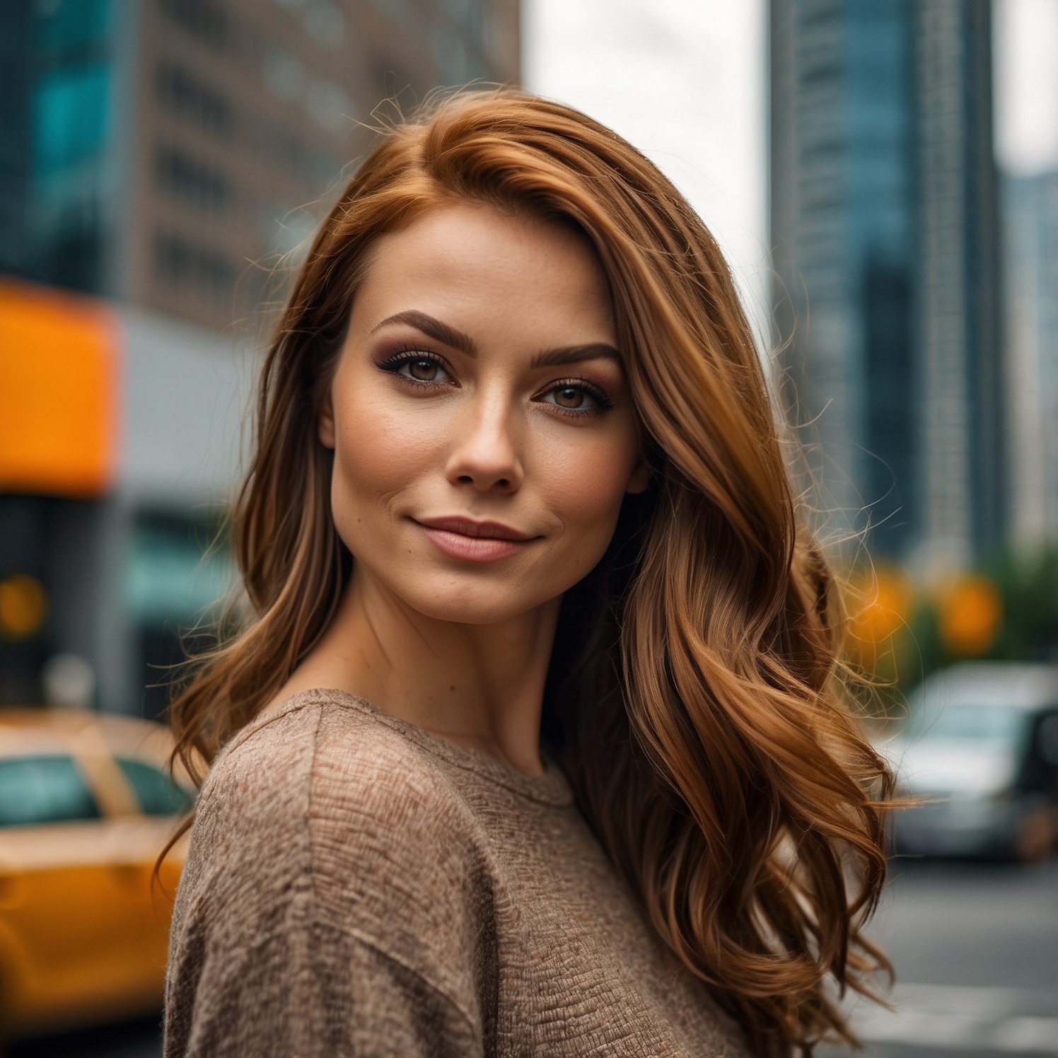 Pumpkin Spice With Chocolate Balayage