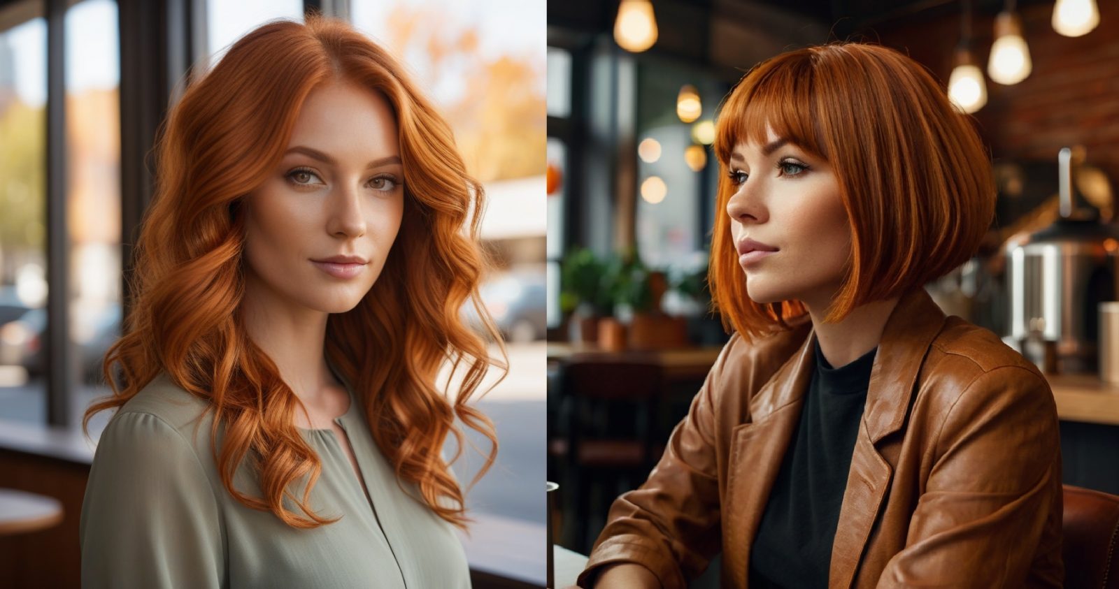 Pumpkin spice hair color