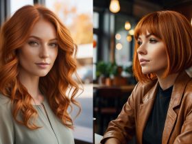 Pumpkin spice hair color