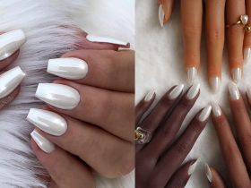 White Chrome Nails