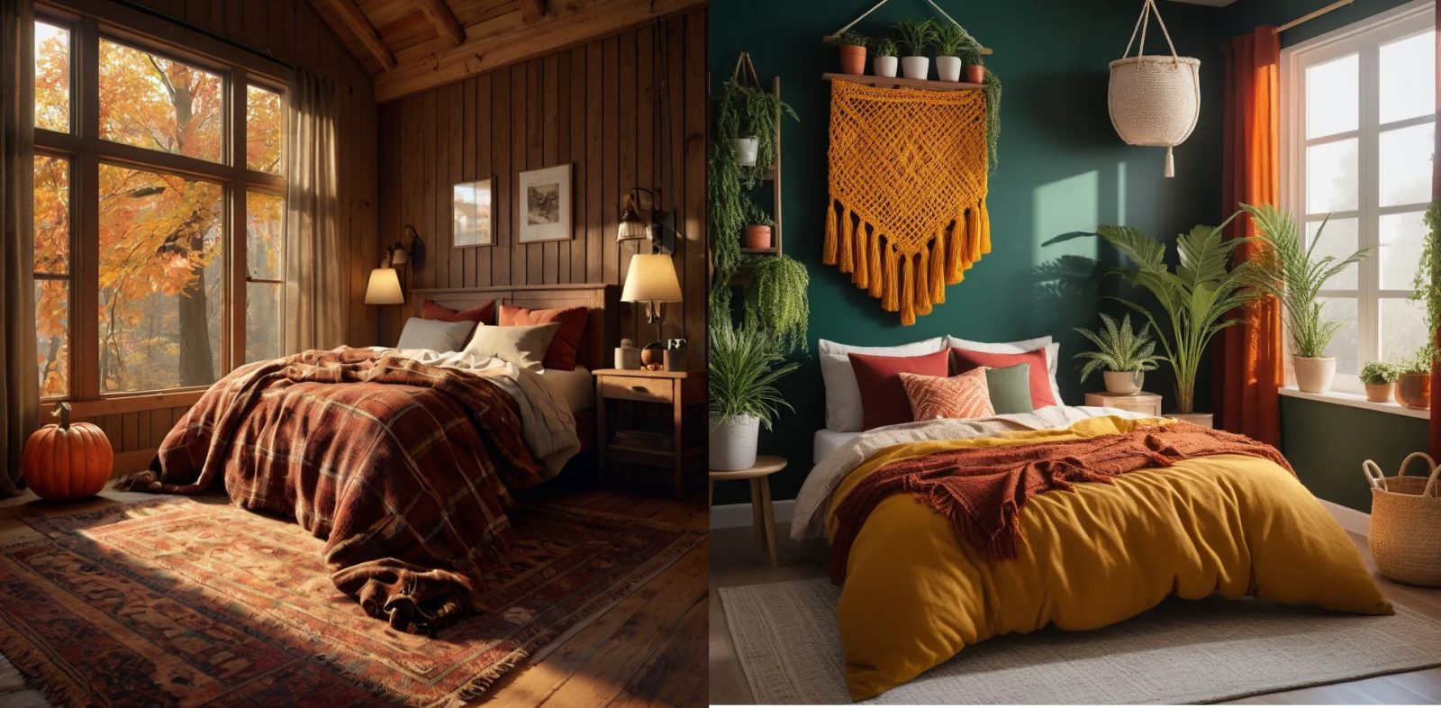 fall bedroom decor