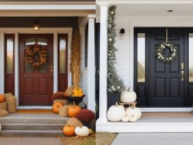 fall porch decor