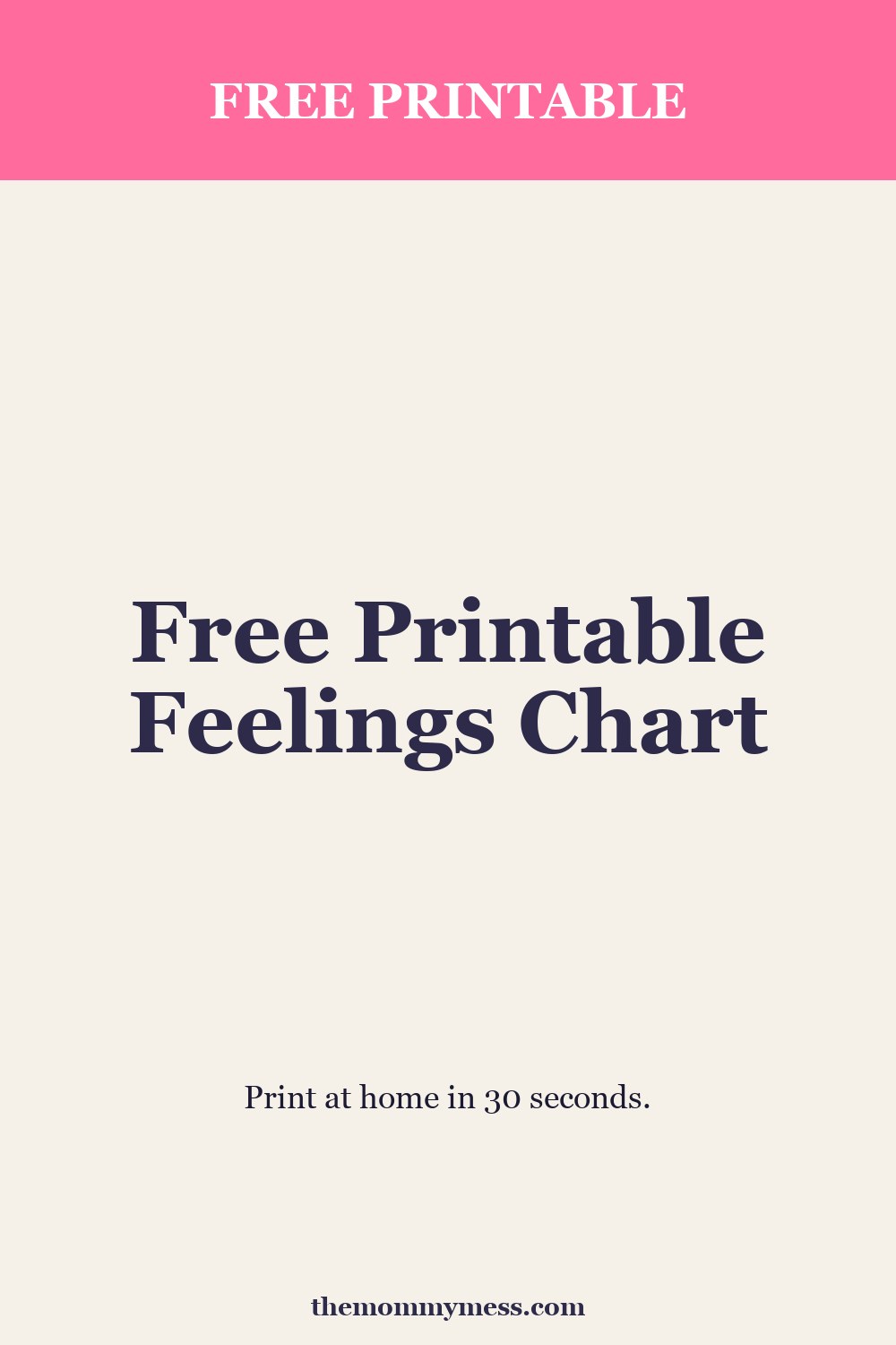 Free Printable Feelings Chart — money pin
