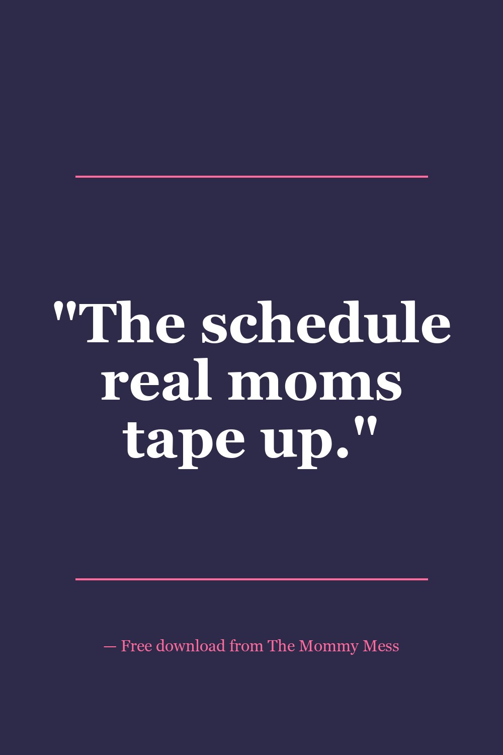 Free Printable Cleaning Schedule — quote pin