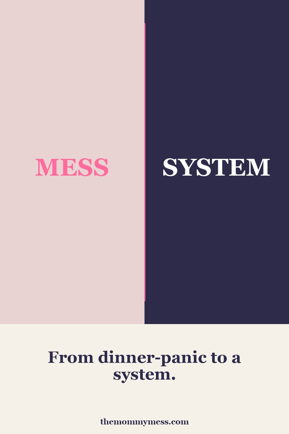Free Weekly Meal Planner Printable — mess vs. system brand pin