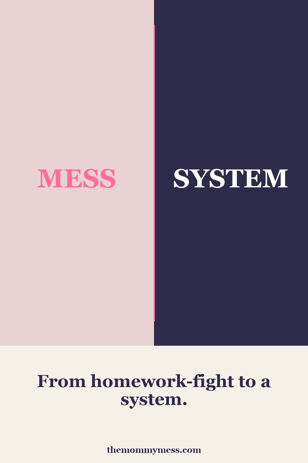 Free Printable Reading Log — mess vs. system brand pin