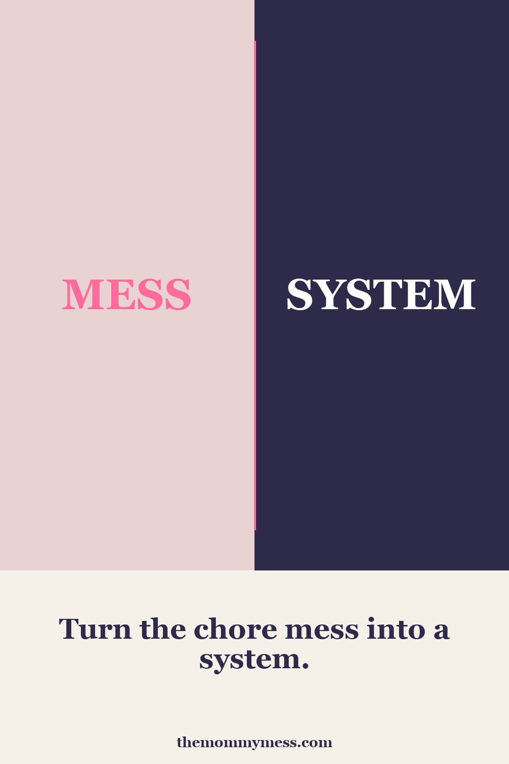 Free Printable Chore Chart — mess vs. system brand pin
